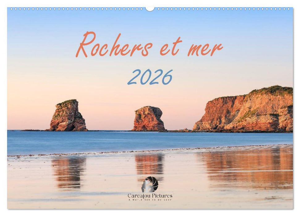 Rochers et mer (CALVENDO Calendrier mensuel 2026)