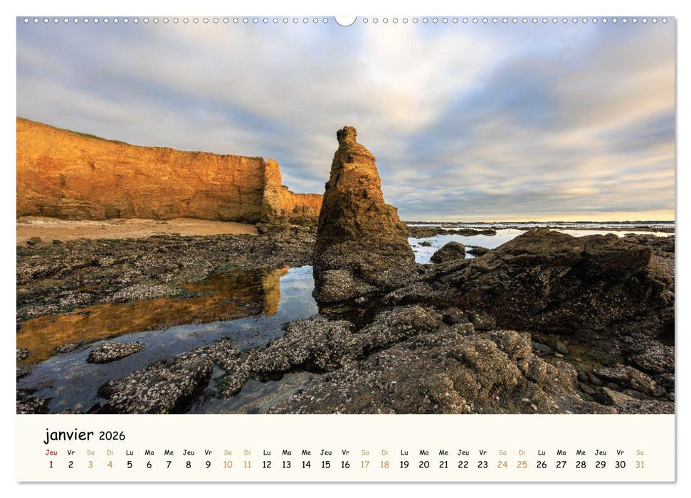 Rochers et mer (CALVENDO Calendrier mensuel 2026)
