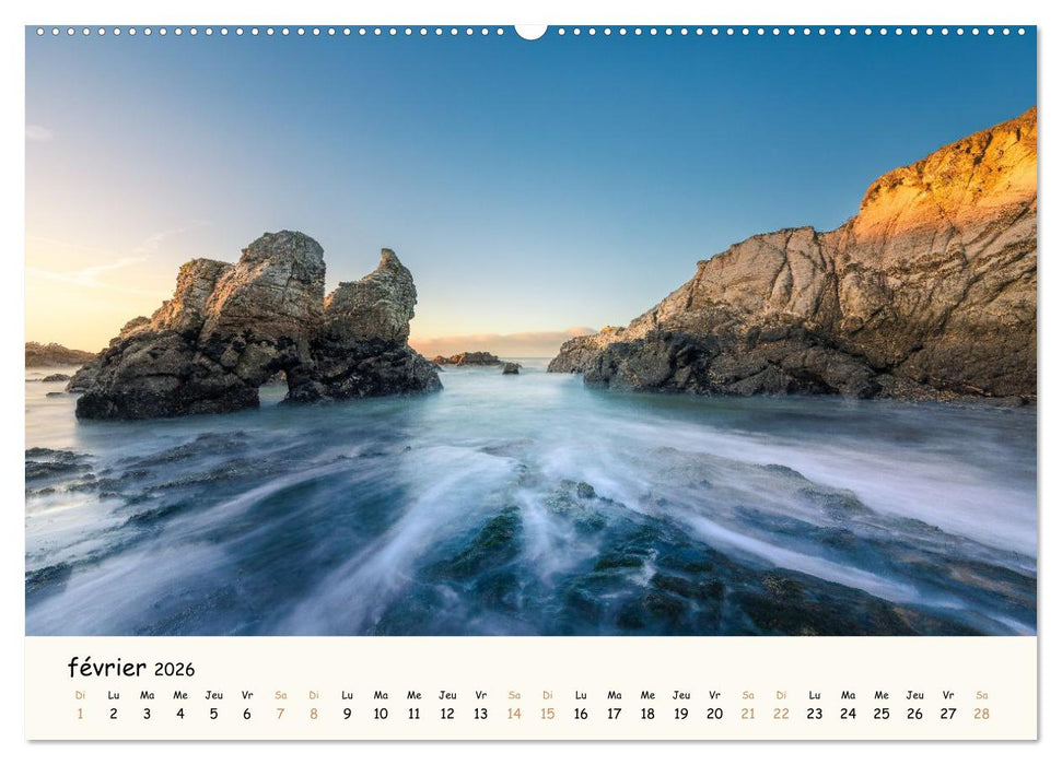 Rochers et mer (CALVENDO Calendrier mensuel 2026)