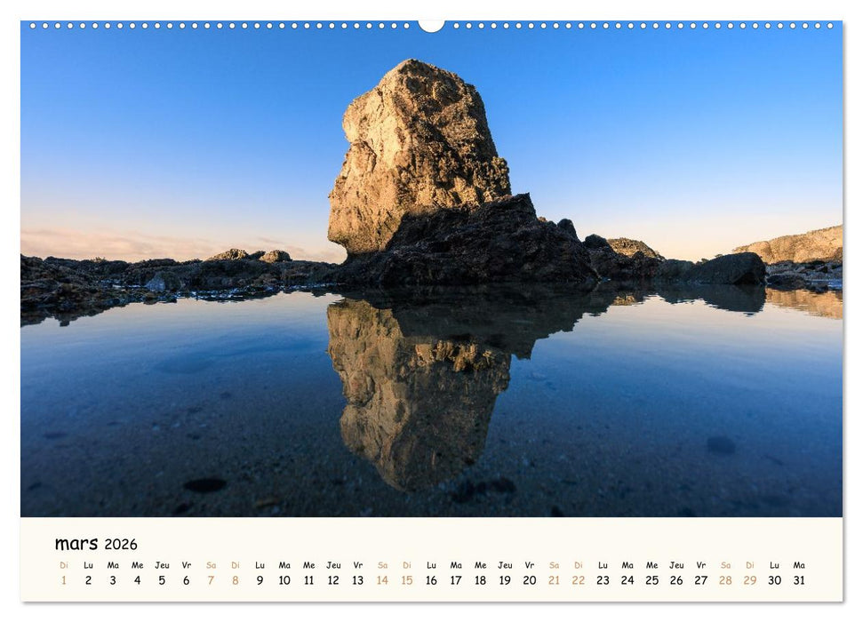 Rochers et mer (CALVENDO Calendrier mensuel 2026)