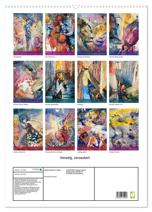 Venedig, verzaubert (CALVENDO Wandkalender 2026)
