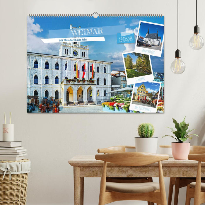 Weimar - Mit Plan durch das Jahr (CALVENDO Wandkalender 2026)