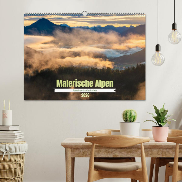 Malerische Alpen - Fesselnde Landschaften (CALVENDO Wandkalender 2026)