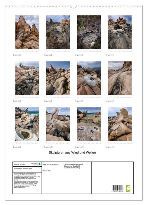 Skulpturen aus Wind und Wellen (CALVENDO Wandkalender 2026)