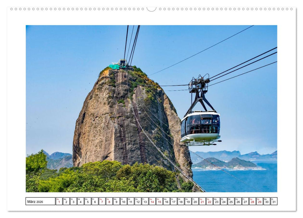 Brasiliens Küstenstädte - Rio de Janeiro, Olinda und Salvador de Bahia (CALVENDO Wandkalender 2026)