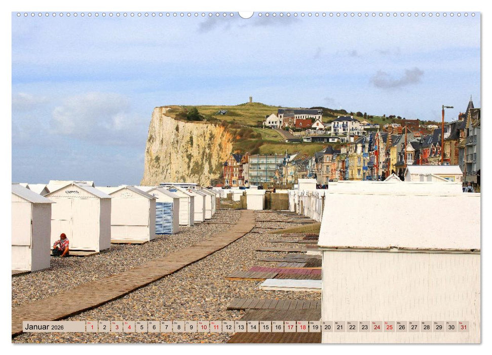 An der französischen Alabasterküste - Mers-les-Bains und Le Tréport (CALVENDO Premium Wandkalender 2026)
