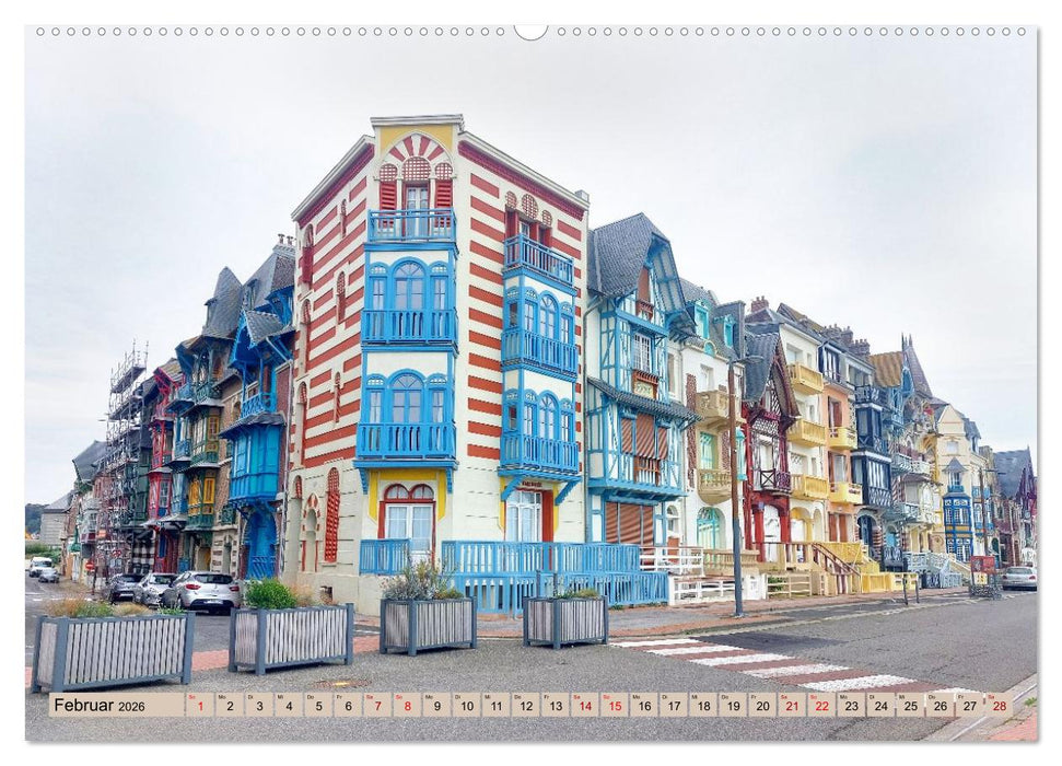 An der französischen Alabasterküste - Mers-les-Bains und Le Tréport (CALVENDO Premium Wandkalender 2026)