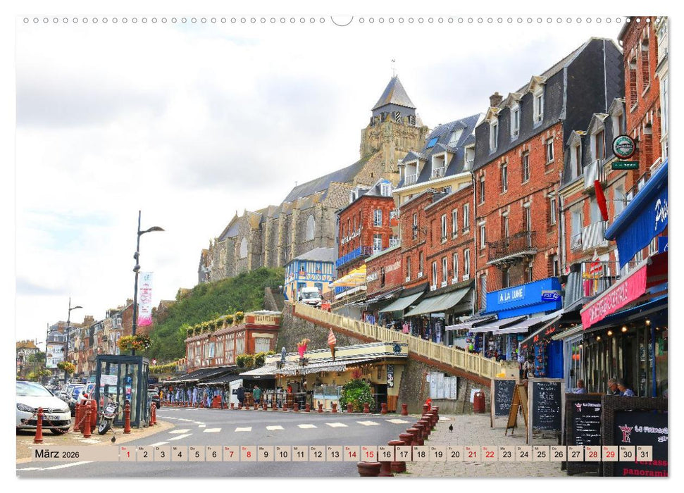 An der französischen Alabasterküste - Mers-les-Bains und Le Tréport (CALVENDO Premium Wandkalender 2026)