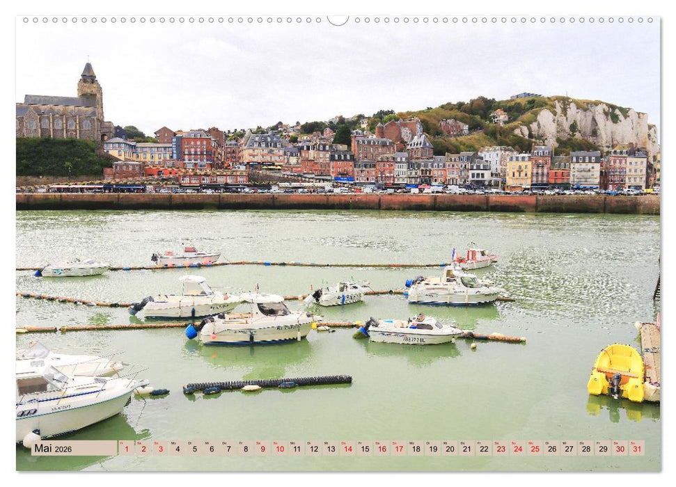 An der französischen Alabasterküste - Mers-les-Bains und Le Tréport (CALVENDO Premium Wandkalender 2026)