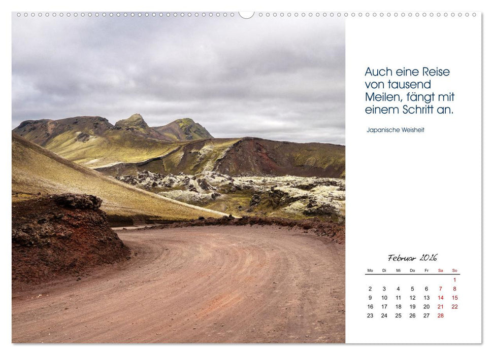 Insel der Elemente – Island in Bildern und Gedanken (CALVENDO Wandkalender 2026)