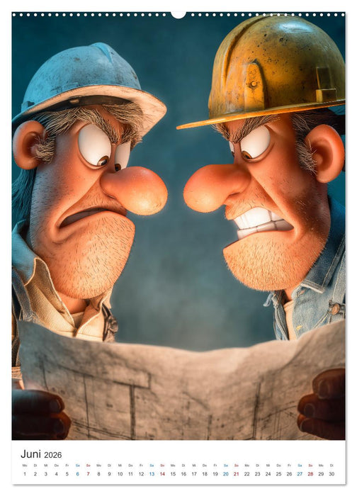 Bauarbeiter Humor (CALVENDO Wandkalender 2026)