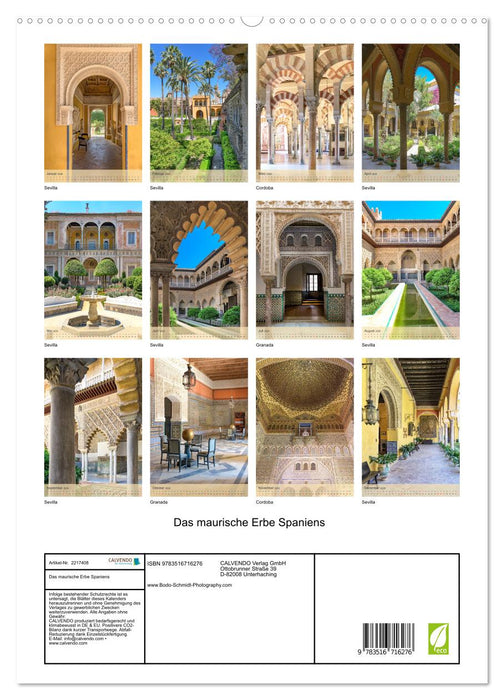 Das maurische Erbe Spaniens (CALVENDO Premium Wandkalender 2026)