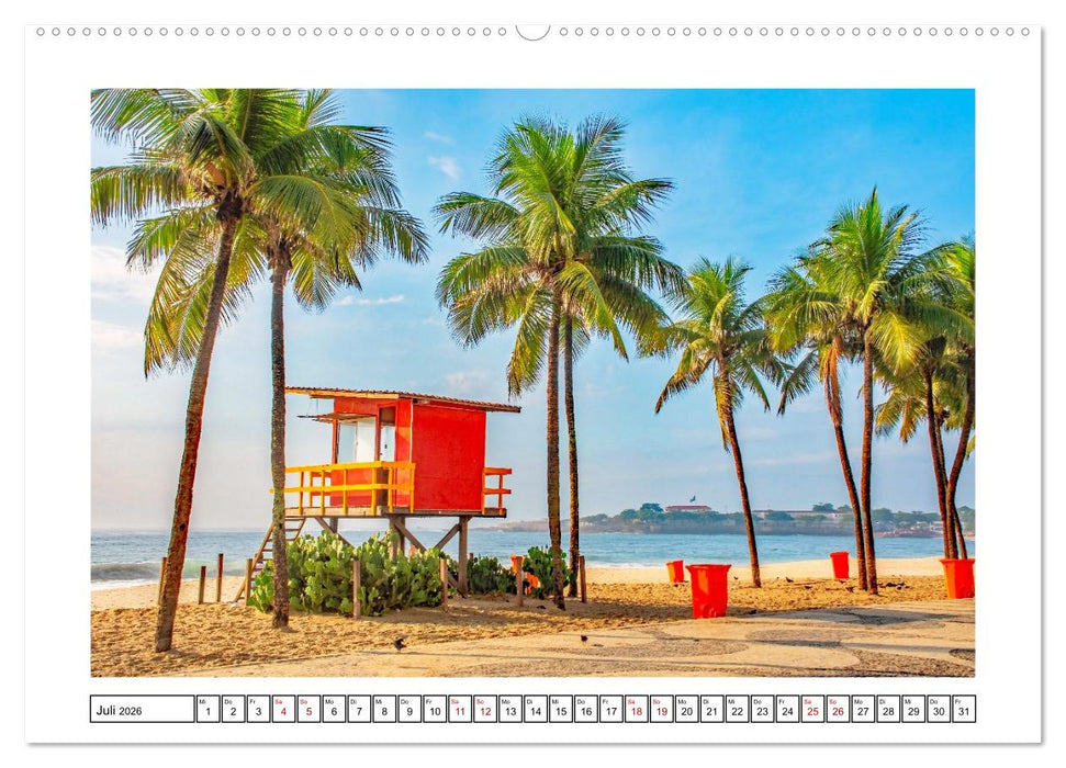 Brasiliens Küstenstädte - Rio de Janeiro, Olinda und Salvador de Bahia (CALVENDO Premium Wandkalender 2026)