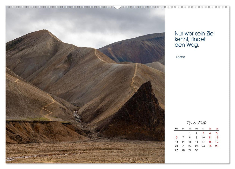 Insel der Elemente – Island in Bildern und Gedanken (CALVENDO Premium Wandkalender 2026)