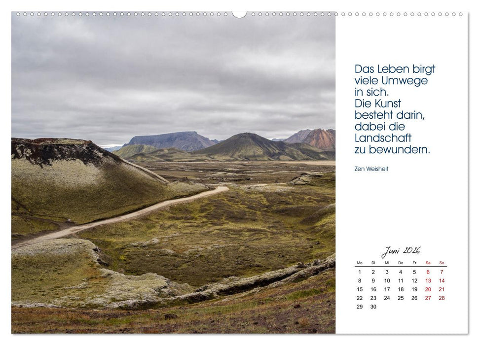 Insel der Elemente – Island in Bildern und Gedanken (CALVENDO Premium Wandkalender 2026)