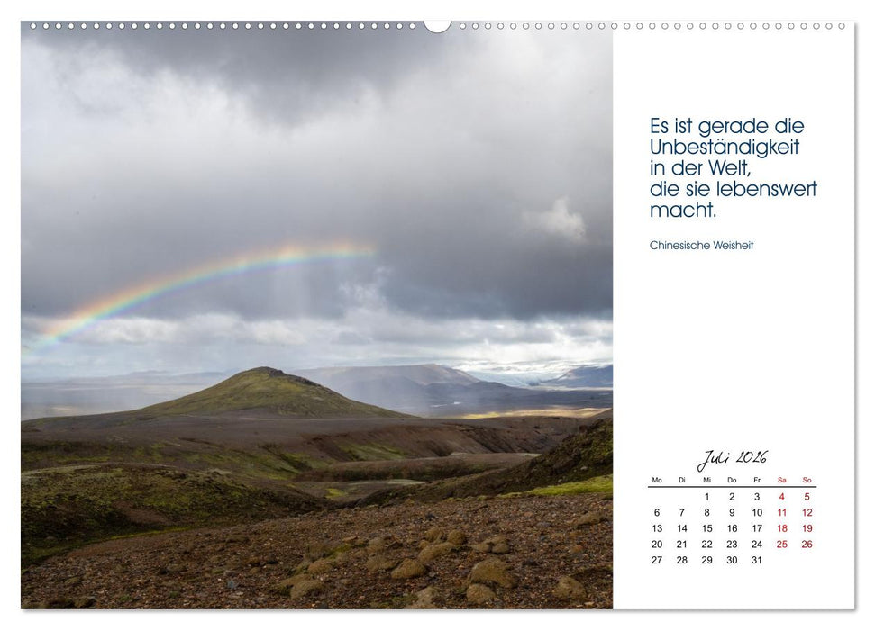Insel der Elemente – Island in Bildern und Gedanken (CALVENDO Premium Wandkalender 2026)