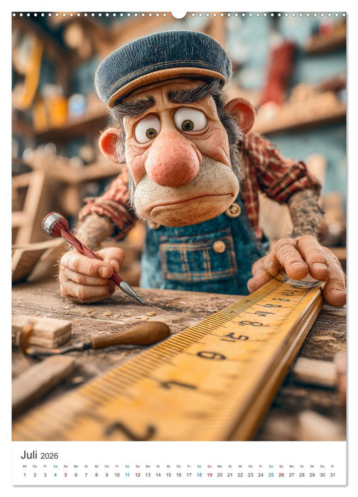 Bauarbeiter Humor (CALVENDO Premium Wandkalender 2026)
