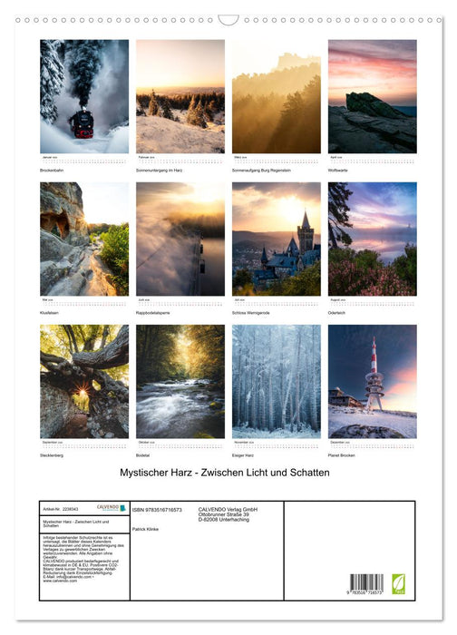 Mystischer Harz - Zwischen Licht und Schatten (CALVENDO Wandkalender 2026)