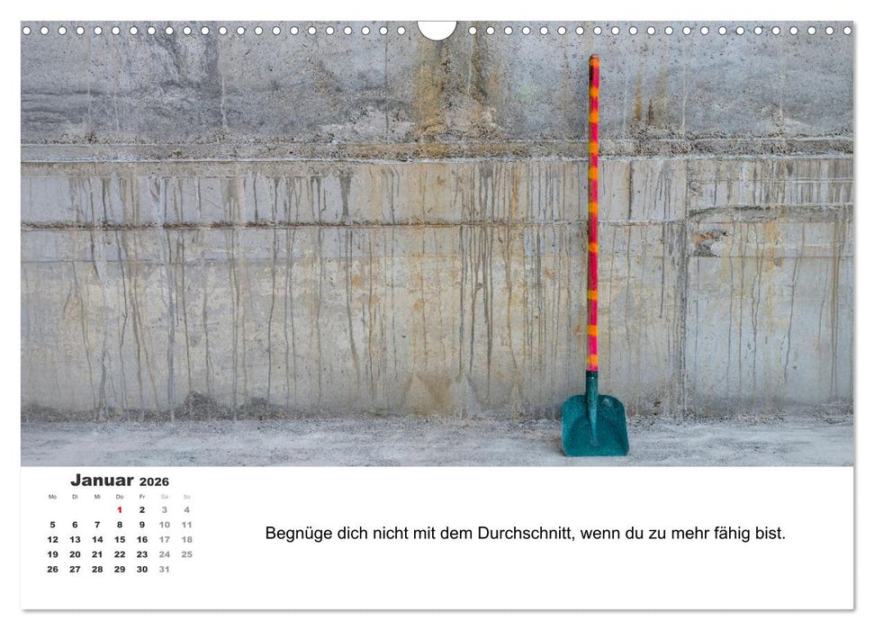 Spiritualität in der Bauindustrie (CALVENDO Wandkalender 2026)