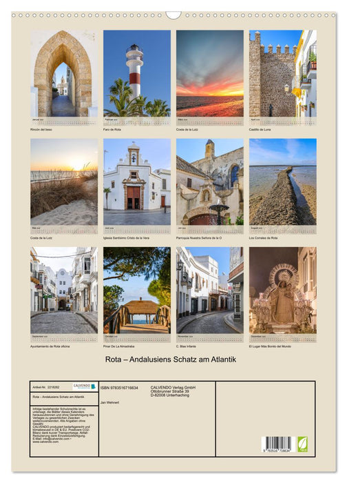 Rota – Andalusiens Schatz am Atlantik (CALVENDO Wandkalender 2026)