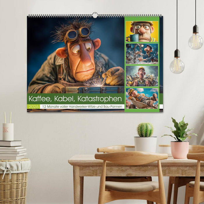Kaffee, Kabel, Katastrophen (CALVENDO Wandkalender 2026)