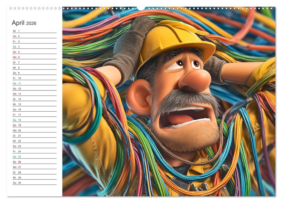 Kaffee, Kabel, Katastrophen (CALVENDO Wandkalender 2026)