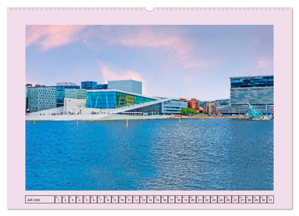Oslo - Stadt am Fjord (CALVENDO Premium Wandkalender 2026)