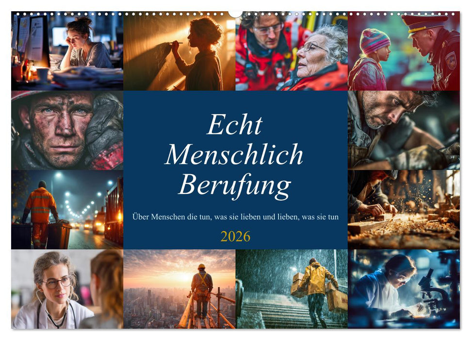 Echt Menschlich Berufung (CALVENDO Wandkalender 2026)