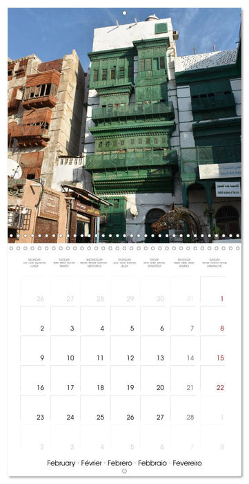 Kingdom of Saudi Arabia Riyadh and Jeddah (CALVENDO Monthly Calendar 2026)