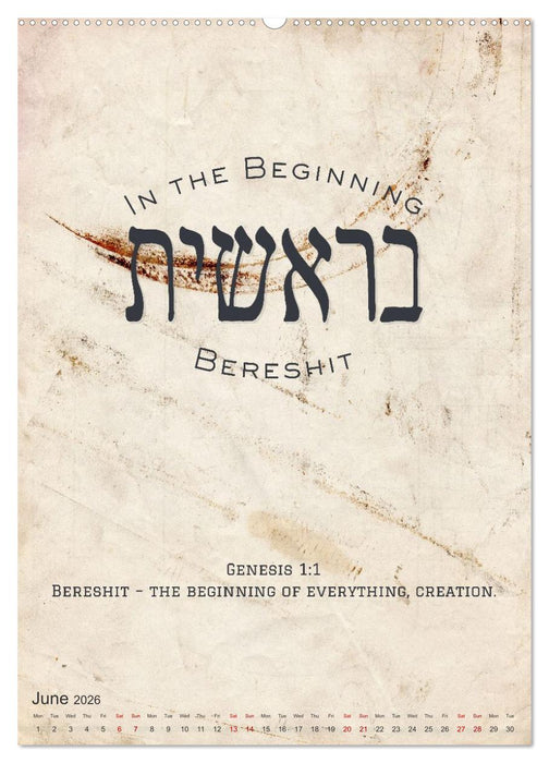 The Radiant Path Hebrew Letters Inspiring the Soul (CALVENDO Premium-Calendar 2026)