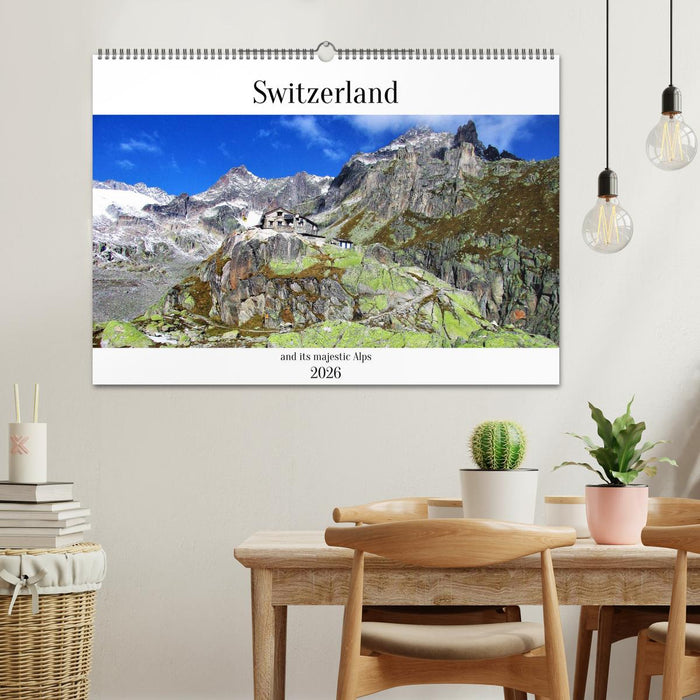 Switzerland and its majestic Alps (CALVENDO Monthly Calendar 2026)
