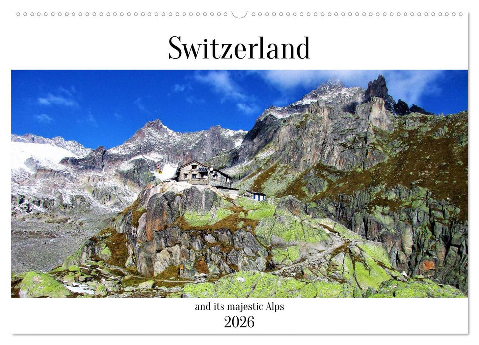 Switzerland and its majestic Alps (CALVENDO Monthly Calendar 2026)