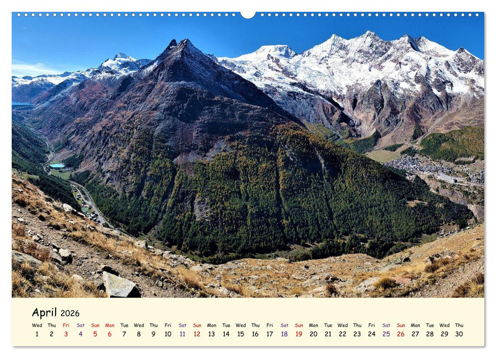 Switzerland and its majestic Alps (CALVENDO Monthly Calendar 2026)