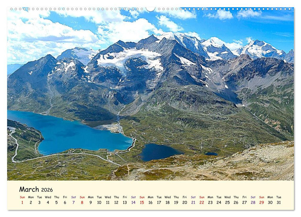 Switzerland and its majestic Alps (CALVENDO Premium-Calendar 2026)