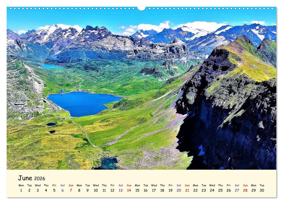 Switzerland and its majestic Alps (CALVENDO Premium-Calendar 2026)