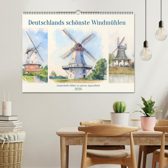 Deutschlands schönste Windmühlen (CALVENDO Wandkalender 2026)