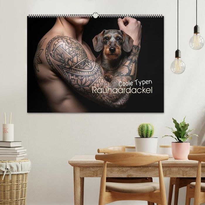 Coole Typen - Rauhaardackel (CALVENDO Wandkalender 2026)