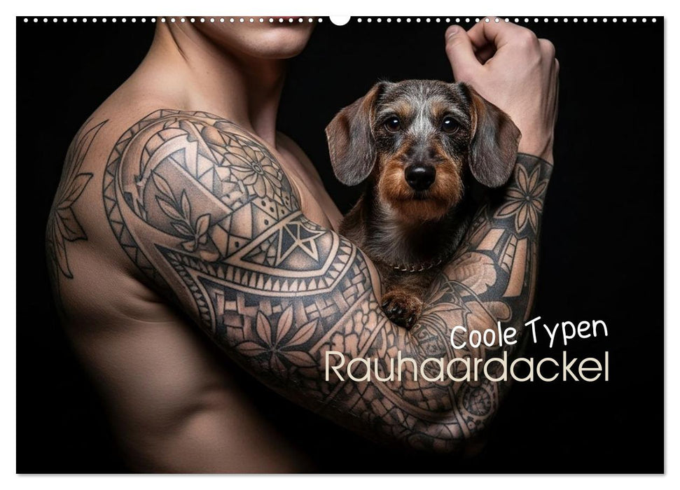 Coole Typen - Rauhaardackel (CALVENDO Wandkalender 2026)