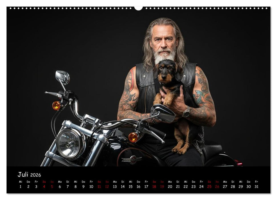 Coole Typen - Rauhaardackel (CALVENDO Premium Wandkalender 2026)