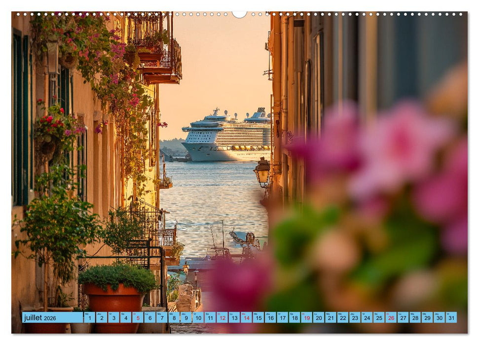 Paquebots de croisière - Géants des mers impressionnants (CALVENDO Calendrier supérieur 2026)