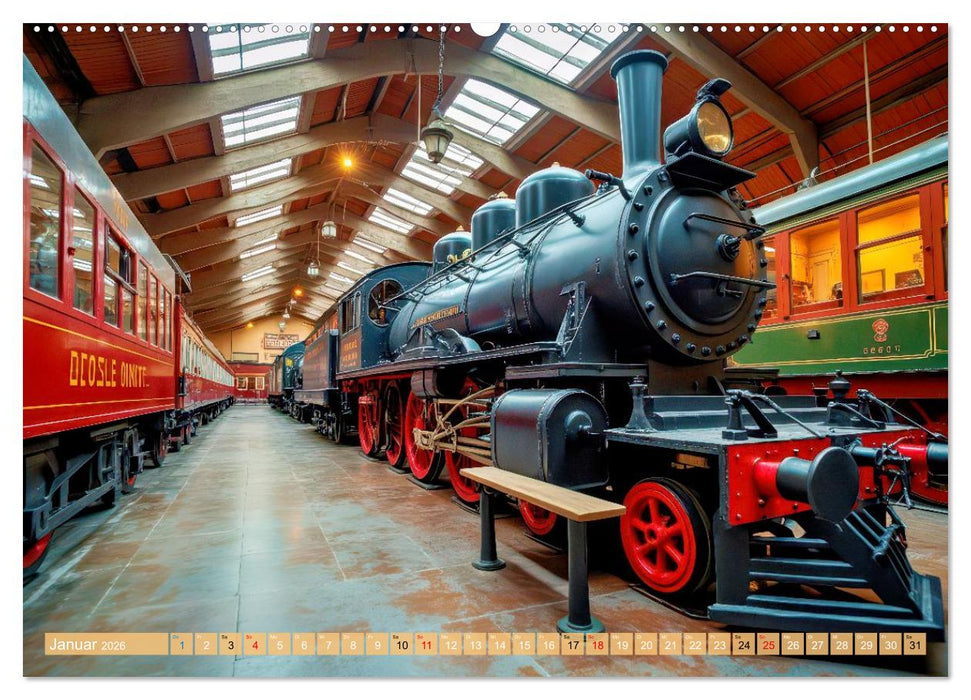 Nostalgiezüge (CALVENDO Wandkalender 2026)