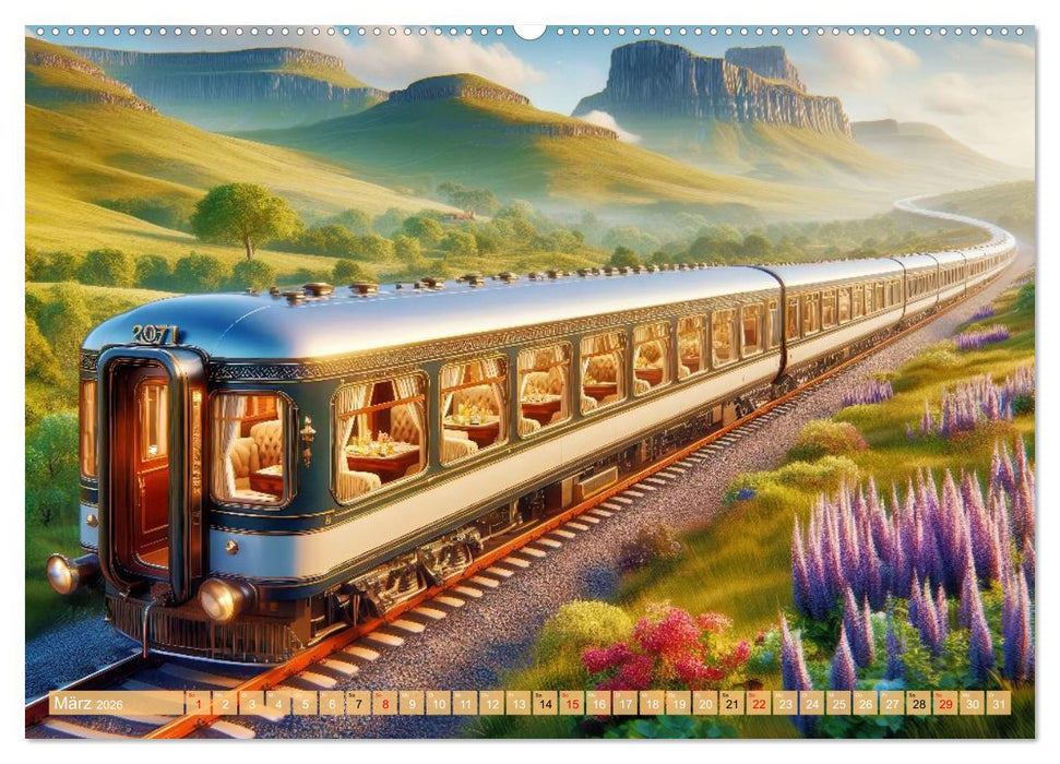 Nostalgiezüge (CALVENDO Premium Wandkalender 2026)