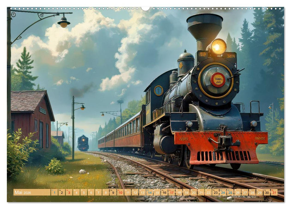 Nostalgiezüge (CALVENDO Premium Wandkalender 2026)