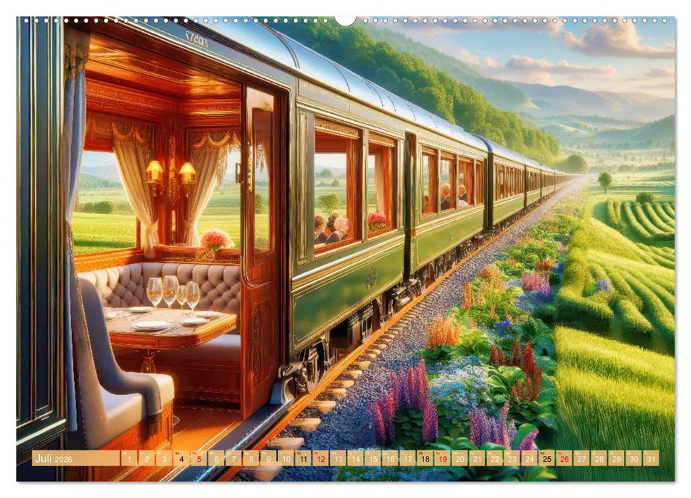 Nostalgiezüge (CALVENDO Premium Wandkalender 2026)