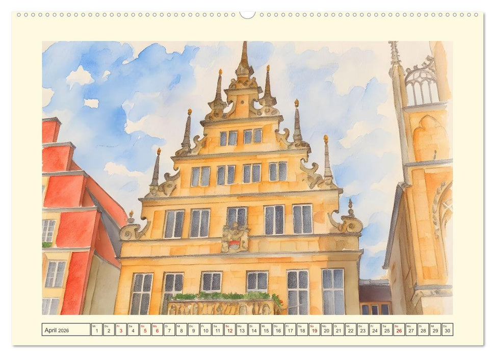 Liebenswerte Stadt Münster (CALVENDO Wandkalender 2026)