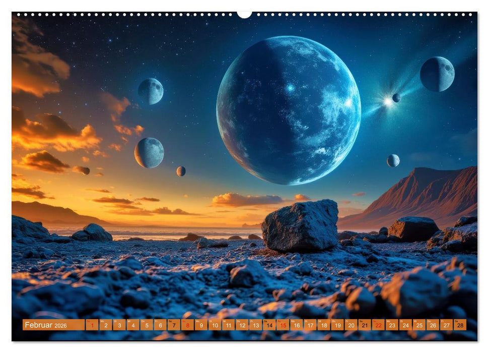 Ferne Galaxien (CALVENDO Wandkalender 2026)