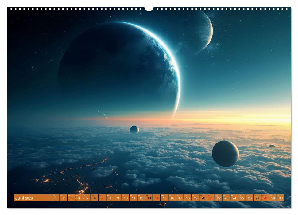 Ferne Galaxien (CALVENDO Wandkalender 2026)
