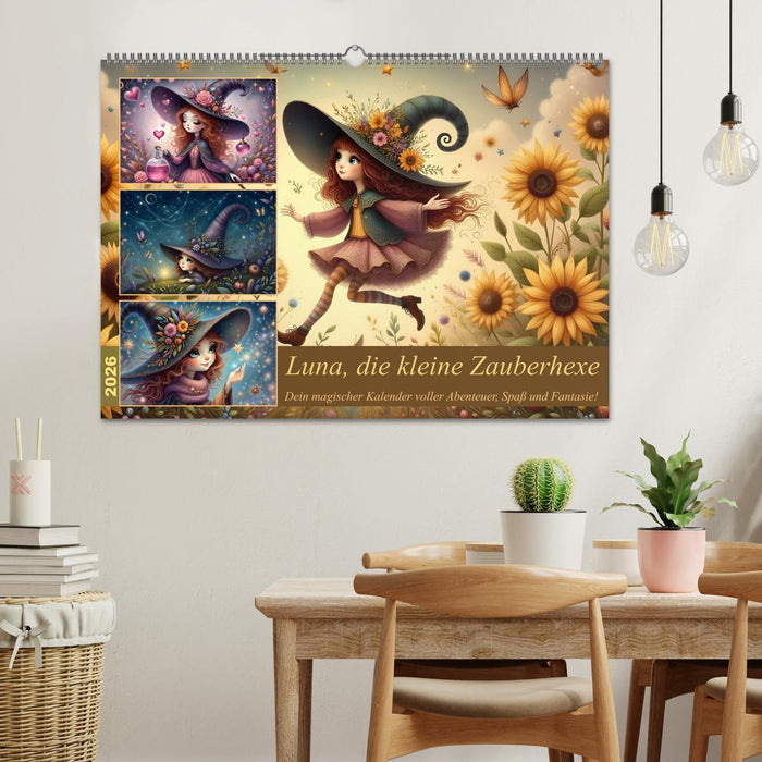 Luna, die kleine Zauberhexe (CALVENDO Wandkalender 2026)