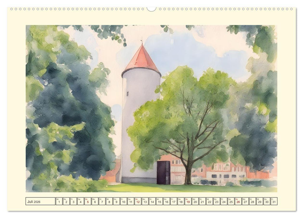 Liebenswerte Stadt Münster (CALVENDO Premium Wandkalender 2026)