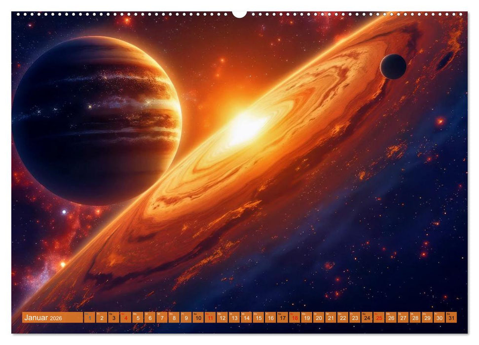 Ferne Galaxien (CALVENDO Premium Wandkalender 2026)